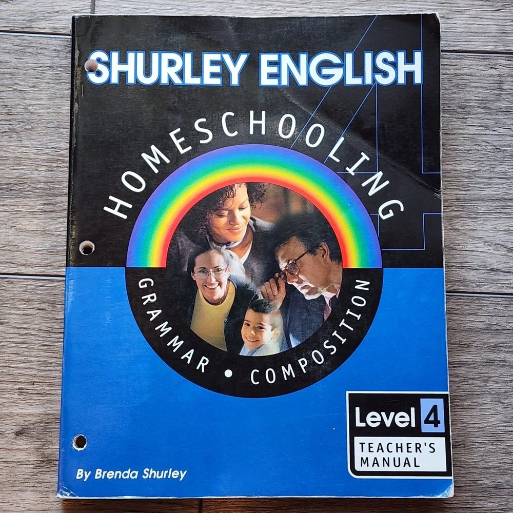 Lot Shurley English Homeschooling Grammar Composition Teacher's Manuals 1, 3, 4